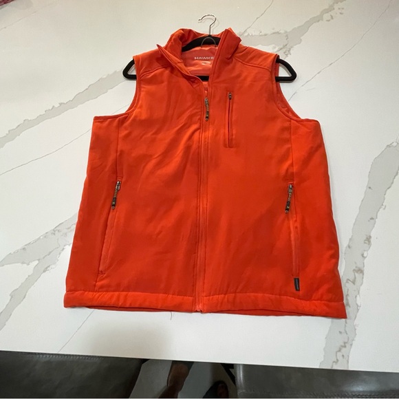 Men’s HAWKE & CO Orange Zip Up Dynamic Sport Vest - Picture 4 of 15
